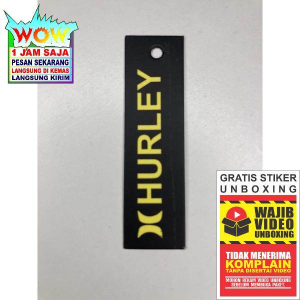 

HURLEY LABEL TAG HANGTAG SUPER PREMIUM CO 1X DI KIRIM 600PCS