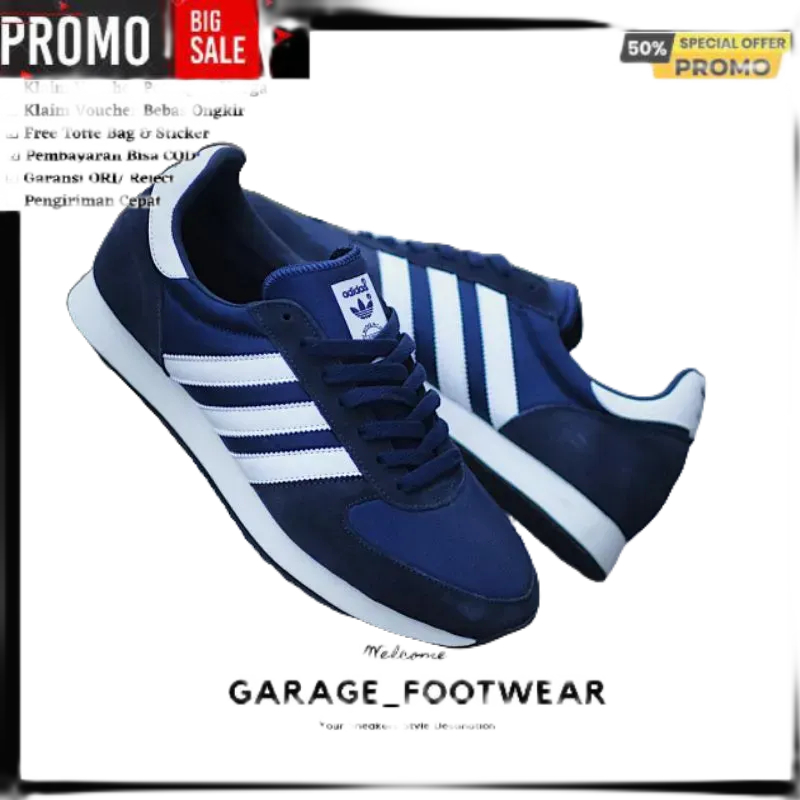 BNWB Adidas Zx Racer Navy White Original OEM GLOBAL MARKET