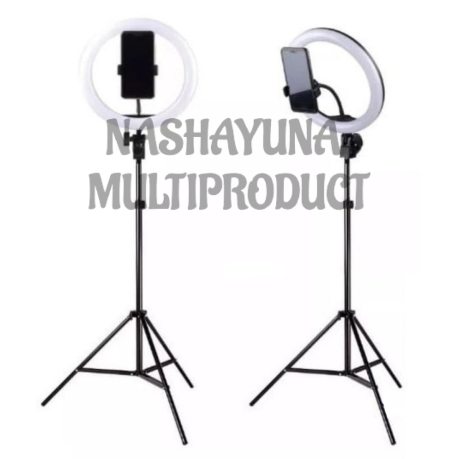 TRIPOD HP RINGLIGHT STAND - PAKET LENGKAP RING LIGHT 26CM TRIPOD 2M