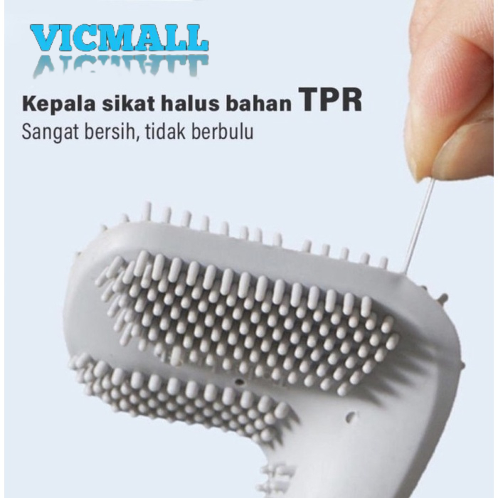 VICMALL - Sikat Wc Golf Silikon Wadah Silicon Fleksibel Silicone / Alat Kebersihan Toilet / Sikat Toilet