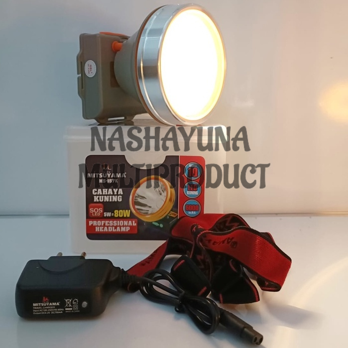 SENTER KEPALA/HEADLAMP MITSUYAMA MS-157K LED 80 WATT PROFESIONAL HEADLAMP