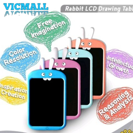 VICMALL - Papan Tulis LCD Screen Writing Drawing Rabbit Tablet Edukasi 8.5 inch