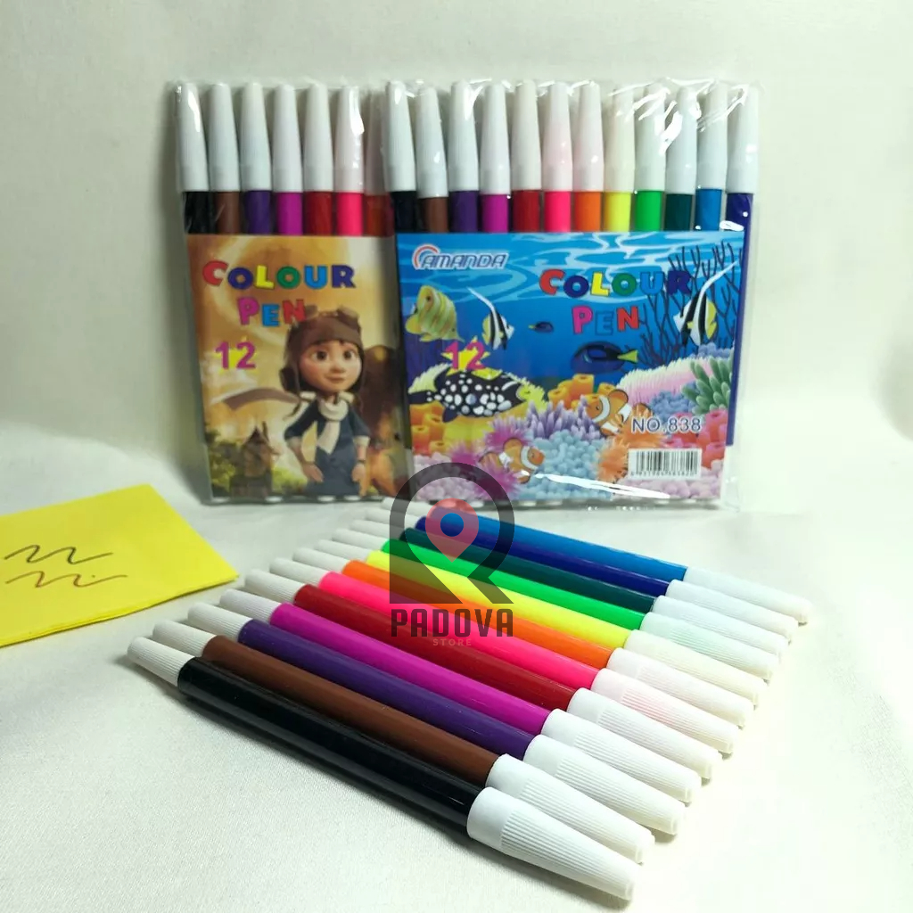 

Spidol MURAH 12 Warna / Amanda Colour Pen 12 Warna