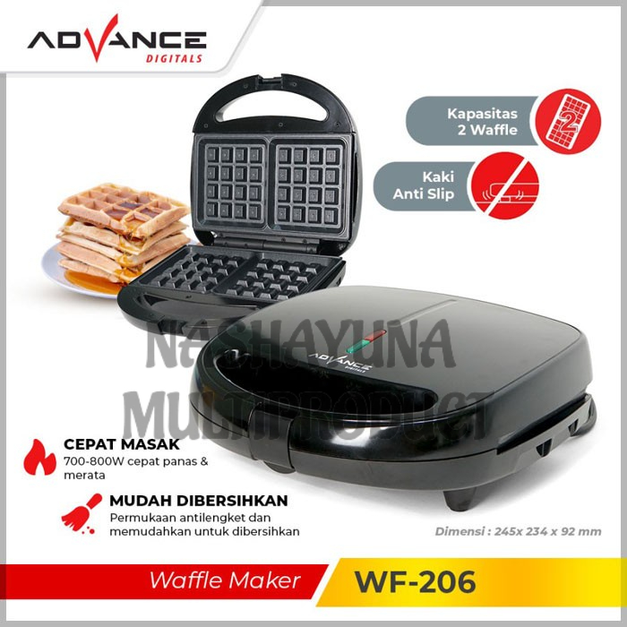 Promo Terbaru!!! Advance Belgian WF-206 Waffle Maker Pembuat Wafel Berkualitas