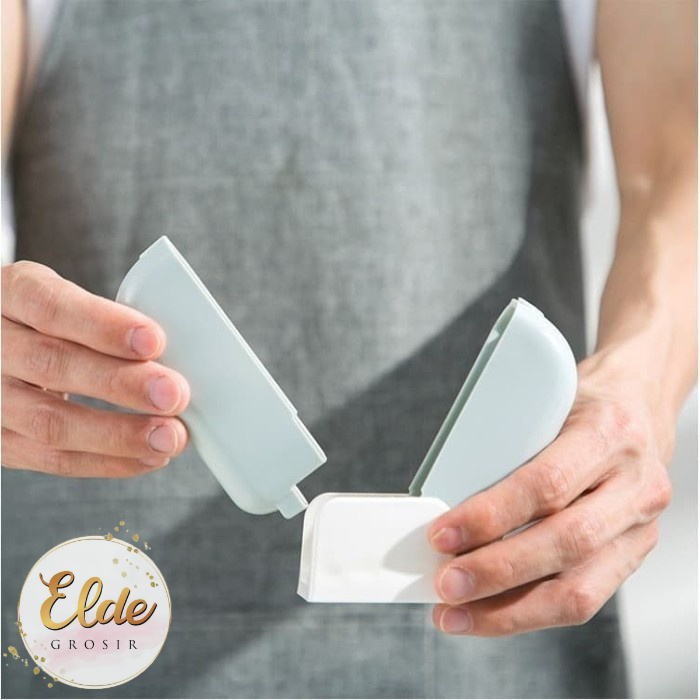 ELDE - Sendok Nasi Dengan Penutup Otomatis - Penyimpan Sendok Nasi Centong