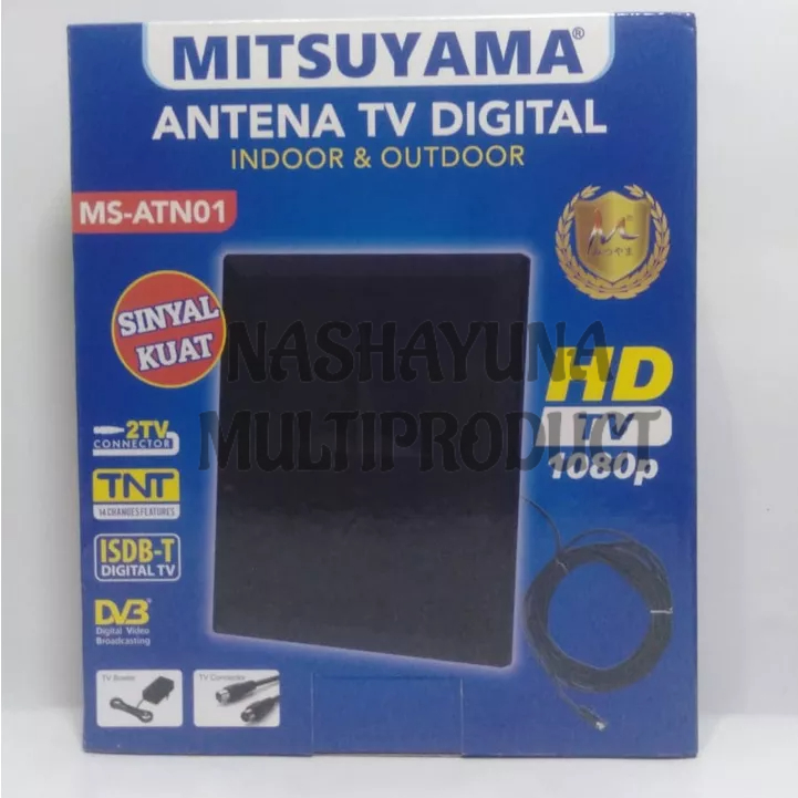 ANTENA TV DIGITAL INDOOR/OUTDOR MITSUYAMA MS-ATN01 BISA UNTUK 2 TV SINYAL KUAT