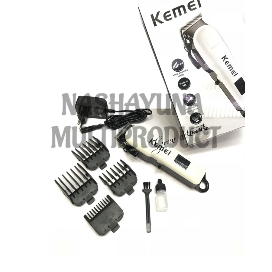 MESIN CUKUR KEMEI KM-809A/KM-809B ALAT CUKUR RAMBUT RECHARGEABLE