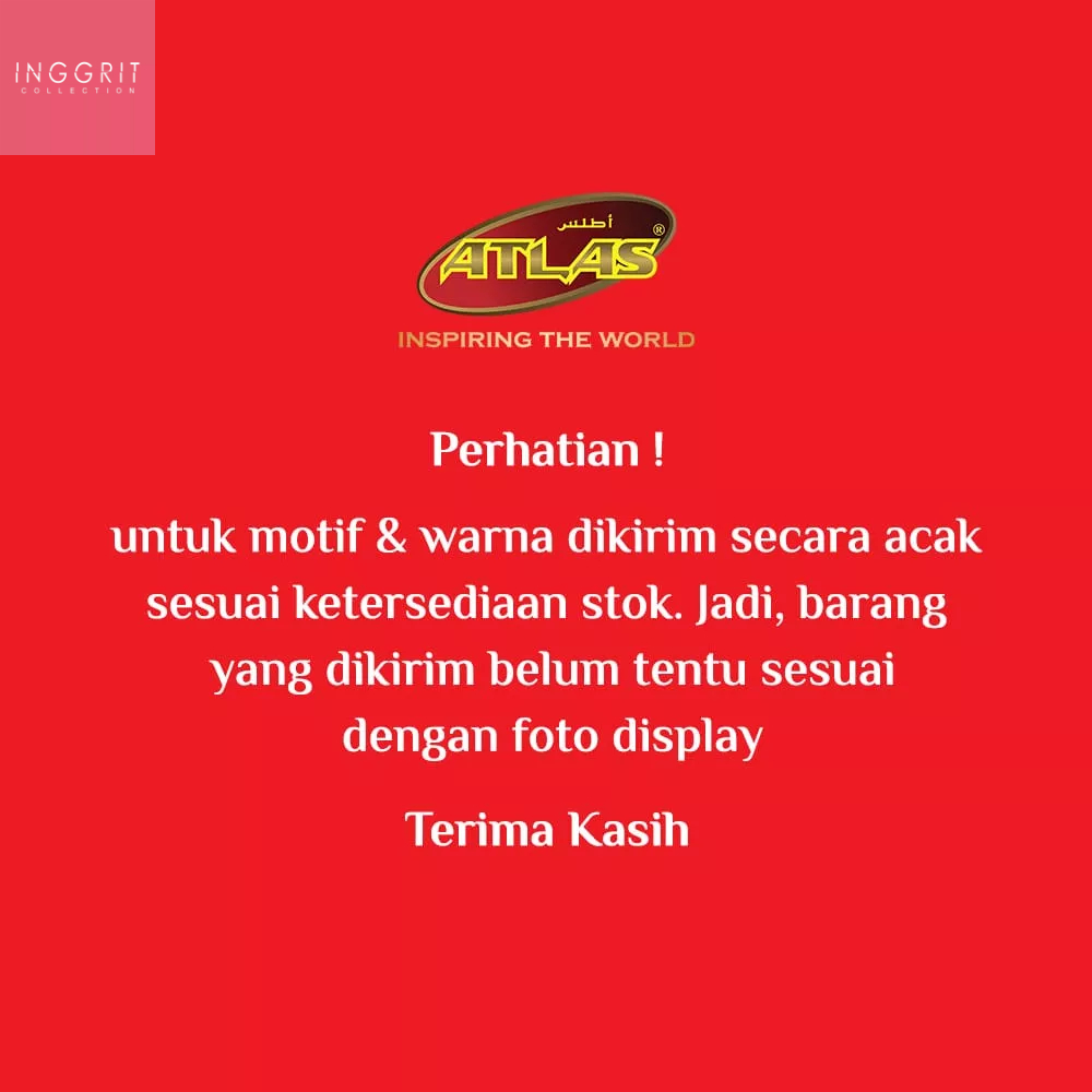 Sarung ATLAS Idaman 555 Harmoni Motif &amp; Warna Mix