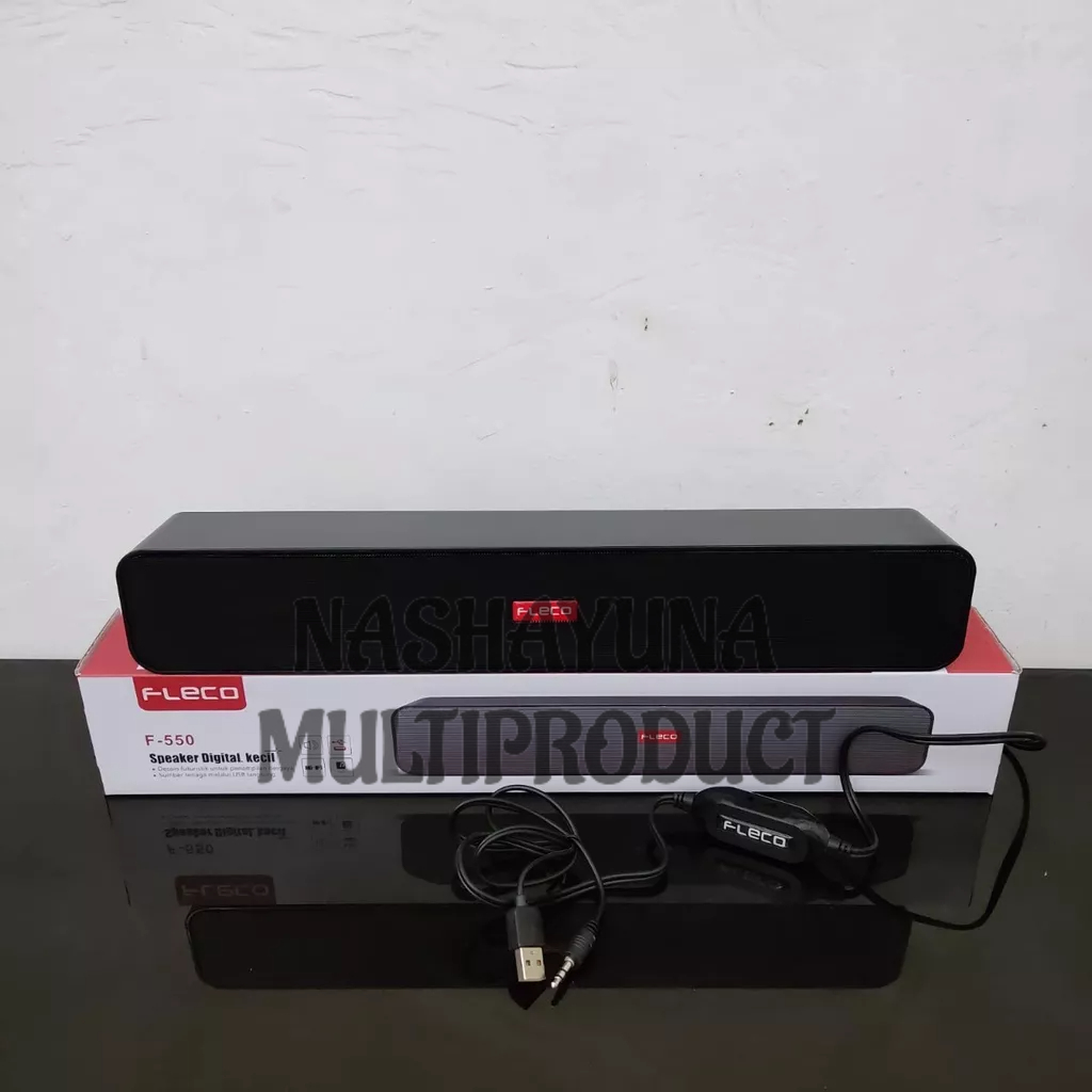 Speaker Komputer/Laptop/HP FLECO F-550 USB Sound bar/ Speaker Aktif Super Bass