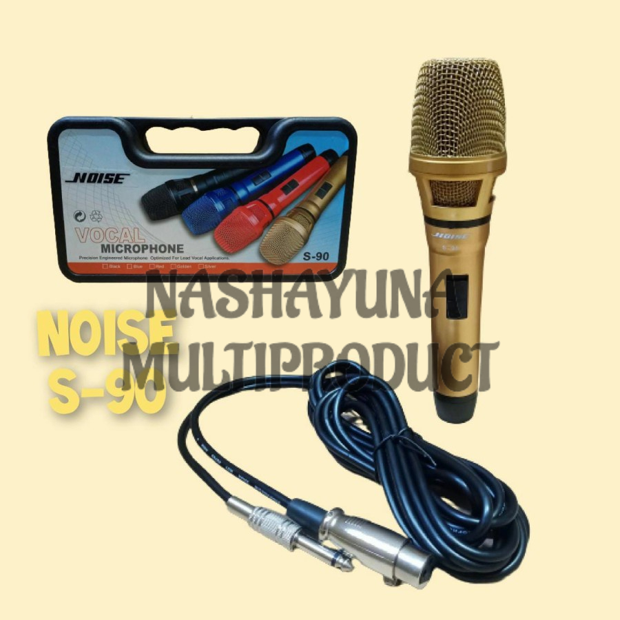 [BAYAR DI TEMPAT] MICROPHONE VOCAL/MICROPHONE KARAOKE NOISE S-90 MICROPHONE PROFESIONAL DYNAMIC MICROPHONE ORIGINAL