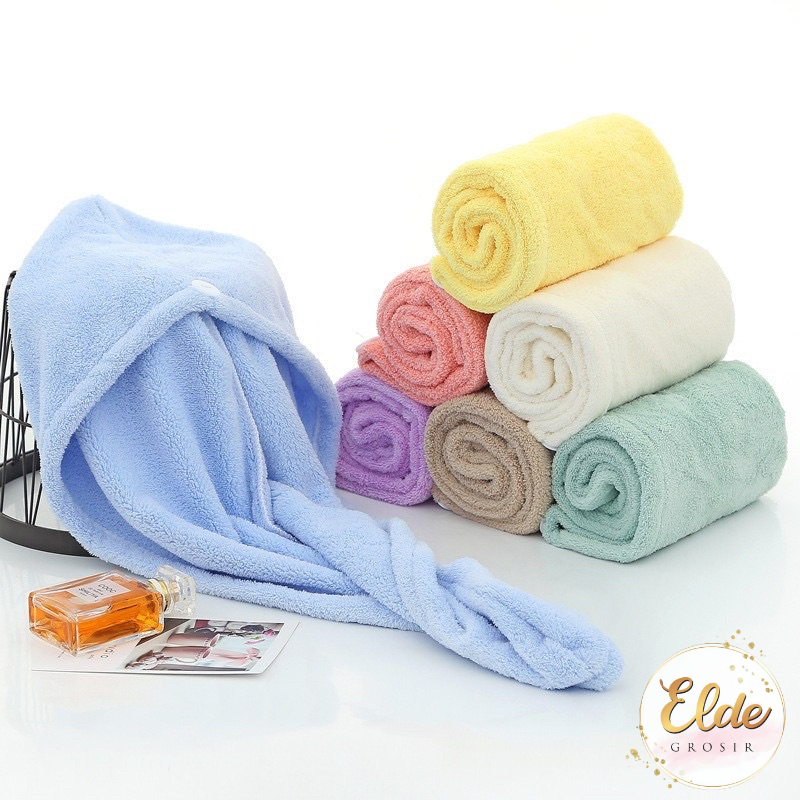 ELDE - Handuk Mandi Kepala Keramas Microfiber