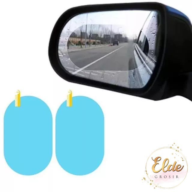 ELDE - Anti Fog Kaca Film Besar Oval Anti Embun Hujan Pelindung Spion Mobil