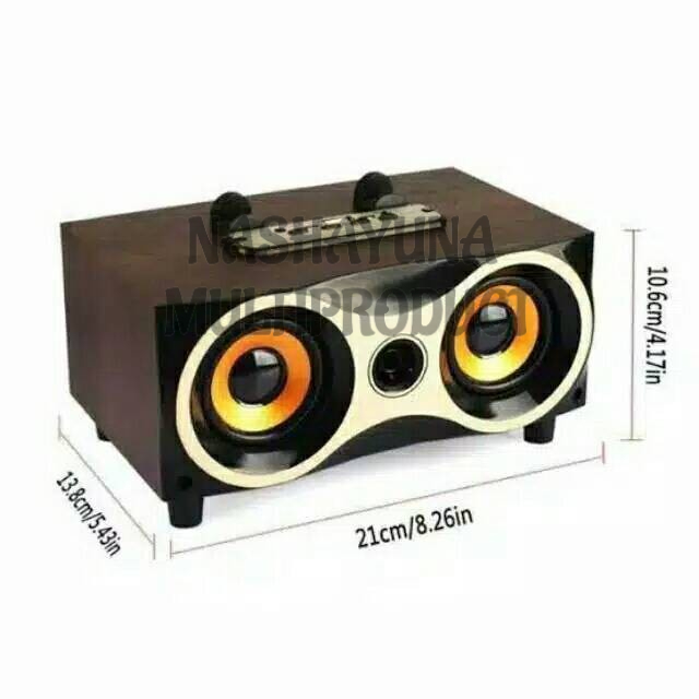 SPEAKER BLUETOOH MITSUYAMA MOTIF KAYU