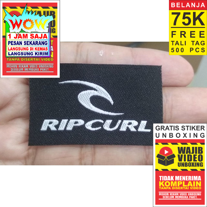 

RIPCURL LABEL TAG HANGTAG NAME TAG PRICE TAG SUPER PREMIUM CO 1X DI KIRIM 600PCS