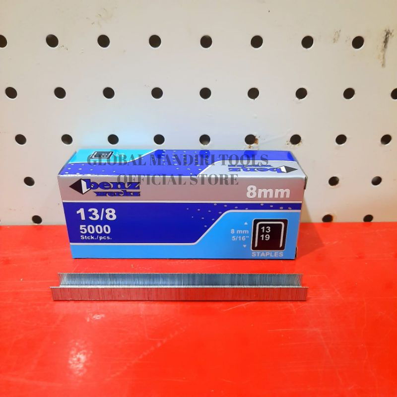 

Isi Staples 13/8 Mesin Paku Tembak Manual R23 Gun Tacker Stapler 8mm - 5000pcs