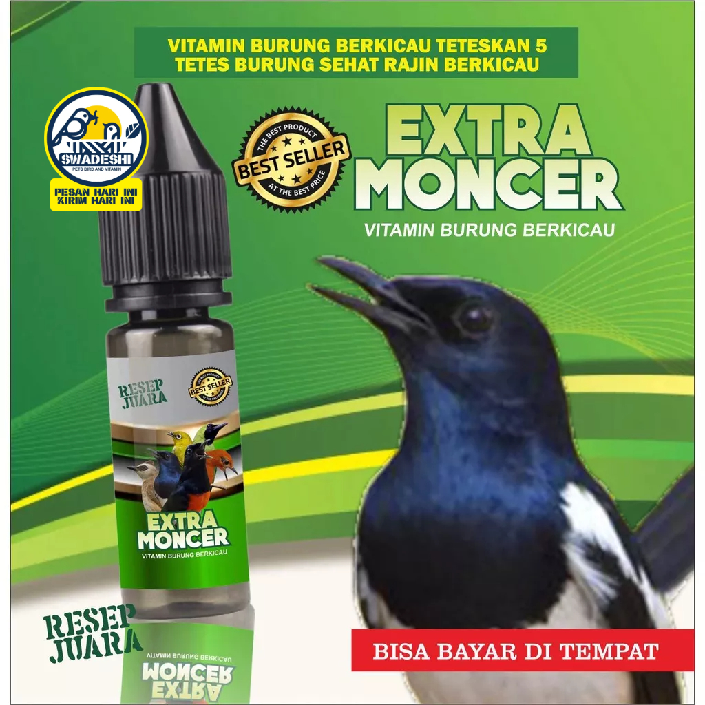 EXTRA MONCER VITAMIN BURUNG BERKICAU SPESIAL KACER POCI 15ML