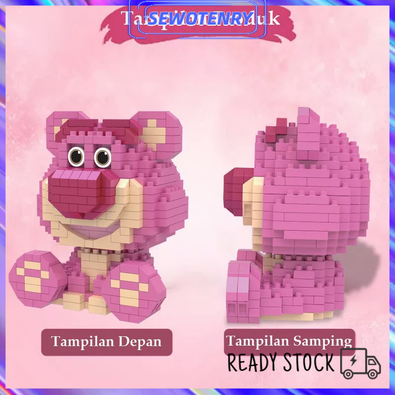 【COD】Mainan Balok Lotso Balok Mainan Edukasi Anak Perempua DIY 3D Puzzle Brick Mini