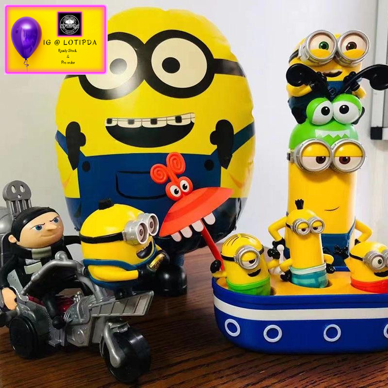 READY STOCK MINIONS KFC 2021 SPECIAL EDITION 1SET ISI 4 PCS ORIGINAL MINION - LIMITED COLLECTION