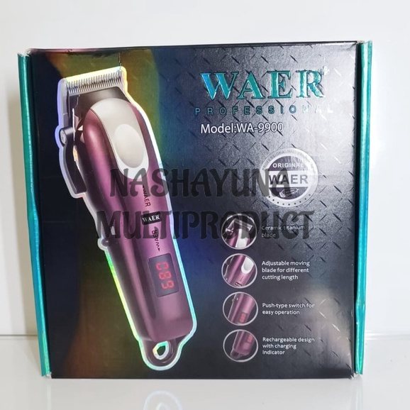 MESIN CUKUR/ALAT CUKUR RAMBUT WAER WA-9900 HAIR CLIPPER CAS ARGE PROFESIONAL