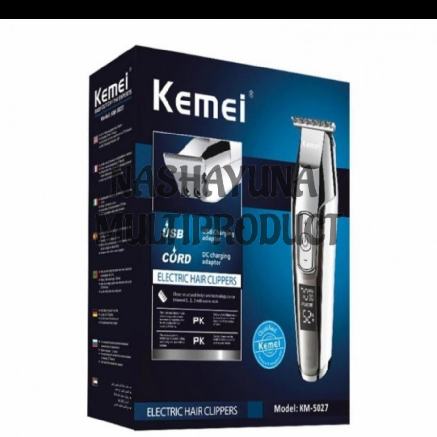 CUKUR RAMBUT/HAIR CLIPPER DETAILER KEMEI KM-5027 ALAT CUKUR RAMBUT-KUMIS-JANGGUT KUALITAS TERBAIK