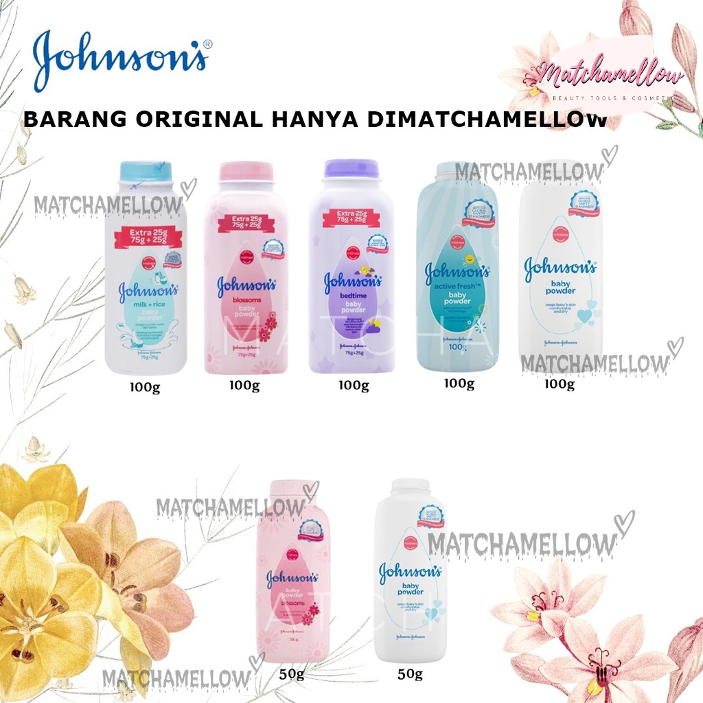 ❄️MATCHA❄️ JOHNSON'S BABY POWDER - BEDAK BAYI JOHNSON BABY BPOM 50 100 GR