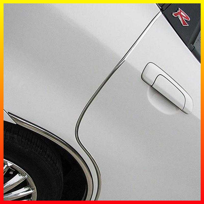 List Dekorasi Pelindung Pintu Interior Mobil Moulding Chrome Trim U Strip 4M - OMRSF1BK