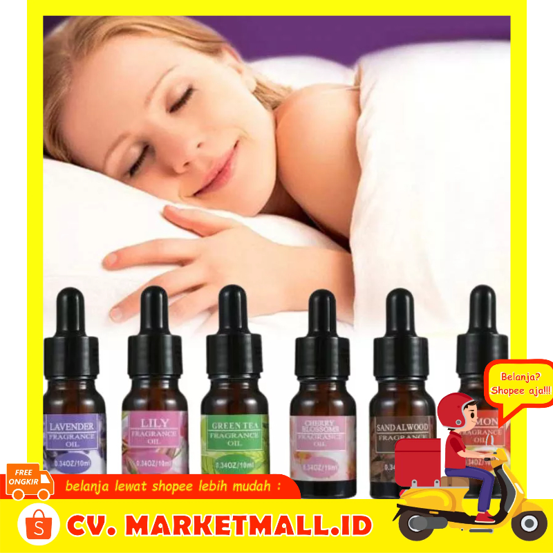 Pengharum Ruangan Diffuser Pelembap Pure Essential Fragrance Oils Minyak Aromatherapy Khusus Larut Dalam Air 10ml - 7RHXEGXX