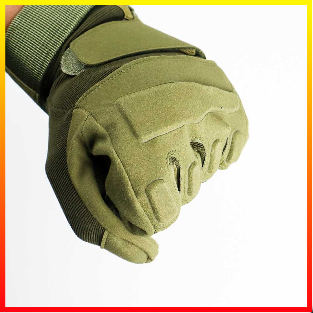 Sarung Tangan Protektor Anti Licin Perekat Velcro Paintball Tactical Protective Gloves HellStorm - OMSEBVBK