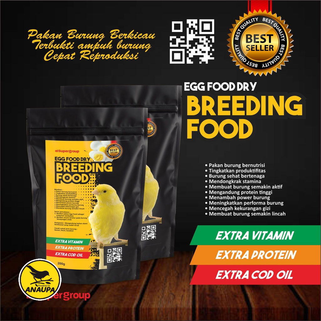 Pakan Burung Ternak Kenari breeding egg food dry