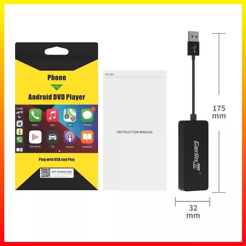 Wired Dongle CarPlay Modul Android Auto Interkoneksi Koneksi Ponsel Usb Adapter Head Unit USB Plug - Carlinkit CPC200-CCPM - 7CRS2SBK