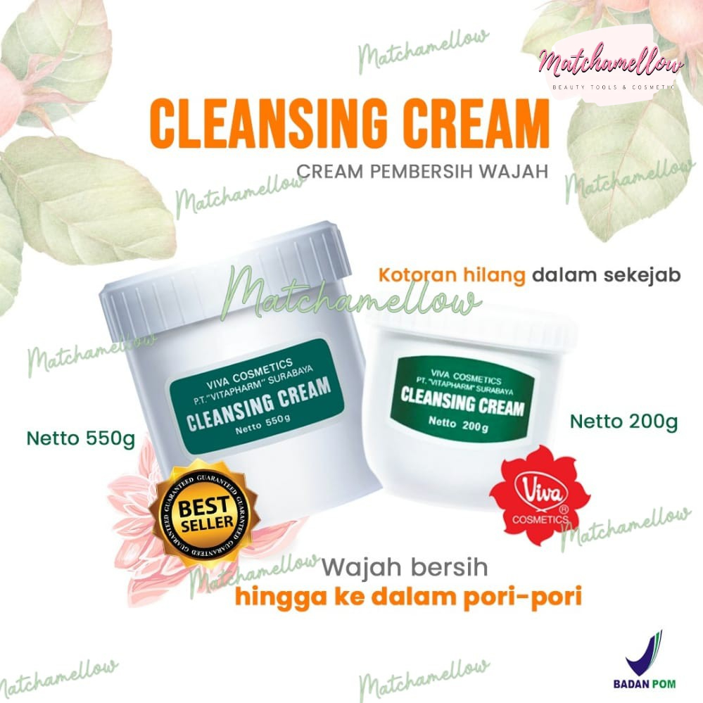 ❄️MATCHA❄️ VIVA CLEANSING CREAM 550 , 200 GR / PEMBERSIH MAKE UP ORIGINAL