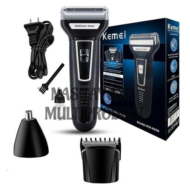 Alat Cukur Rambut Kumis Kemei KM-6558 Shaver hair trimmer clipper