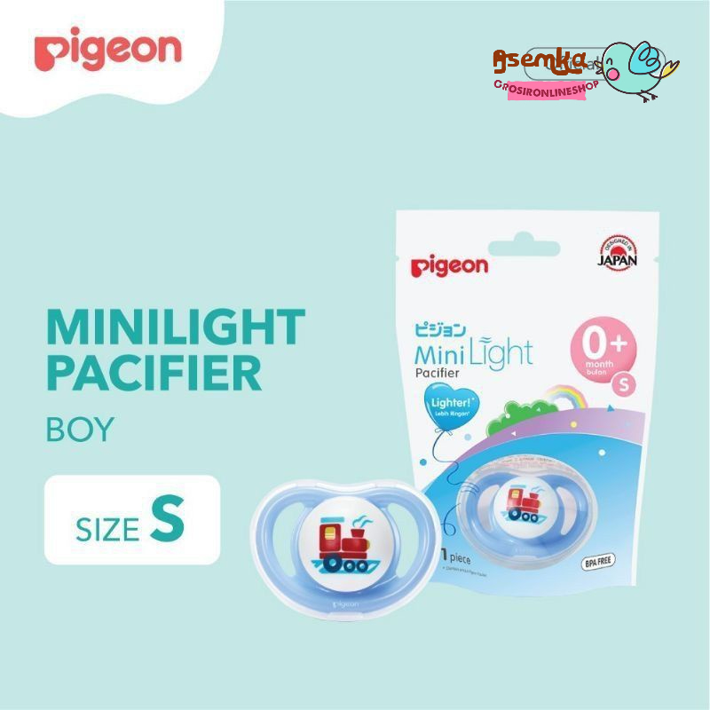 ORIGINAL ASLI Empeng Pigeon Silicon karakter minilight kemasan baru / Empeng Pigeon Step 1,2