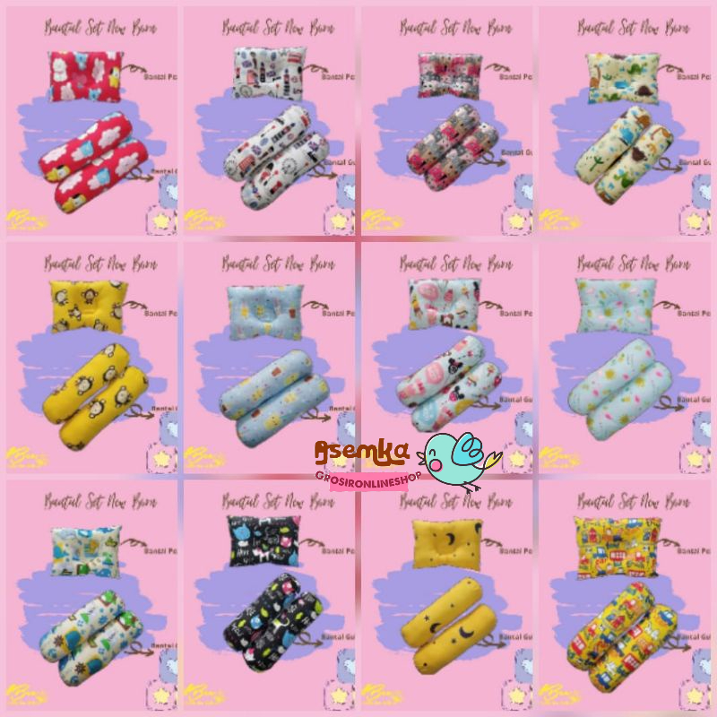 Bantal Guling kepala peyang anak / bantal mahkota crown / bantal tidur bayi / bantal new born