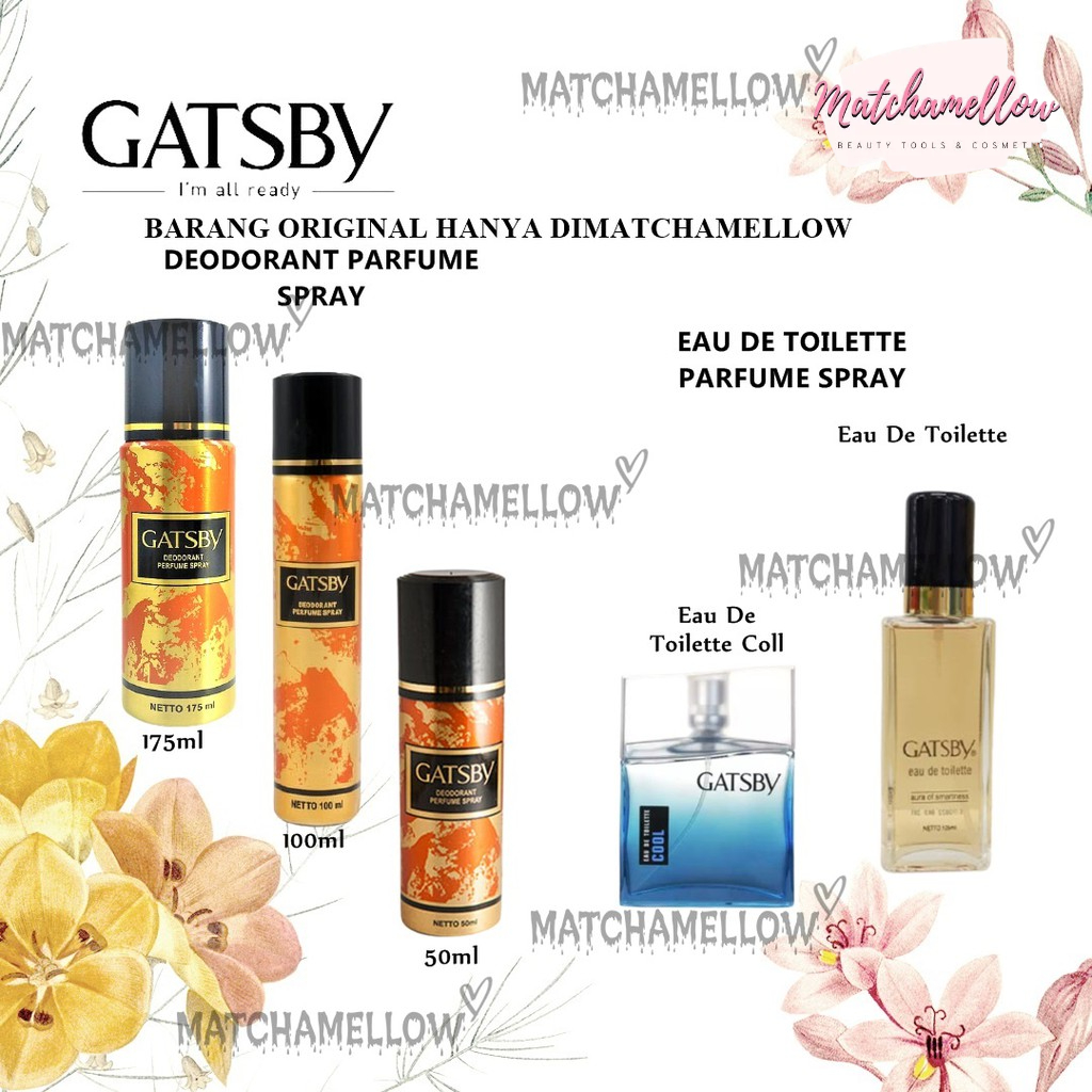 ❄️MATCHA❄️ GATSBY DEODORANT PARFUME SPRAY - 50 100 175 ML DEODORANT GATSBY ORIGINAL