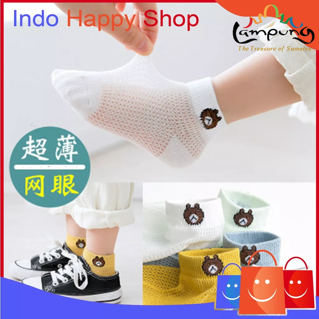 ⭐️𝐈𝐇𝐒 𝟑𝟐𝟑 𝐋𝐚𝐦𝐩𝐮𝐧𝐠⭐️Kaos Kaki Anak Motif Beruang Children Socks Little Bear