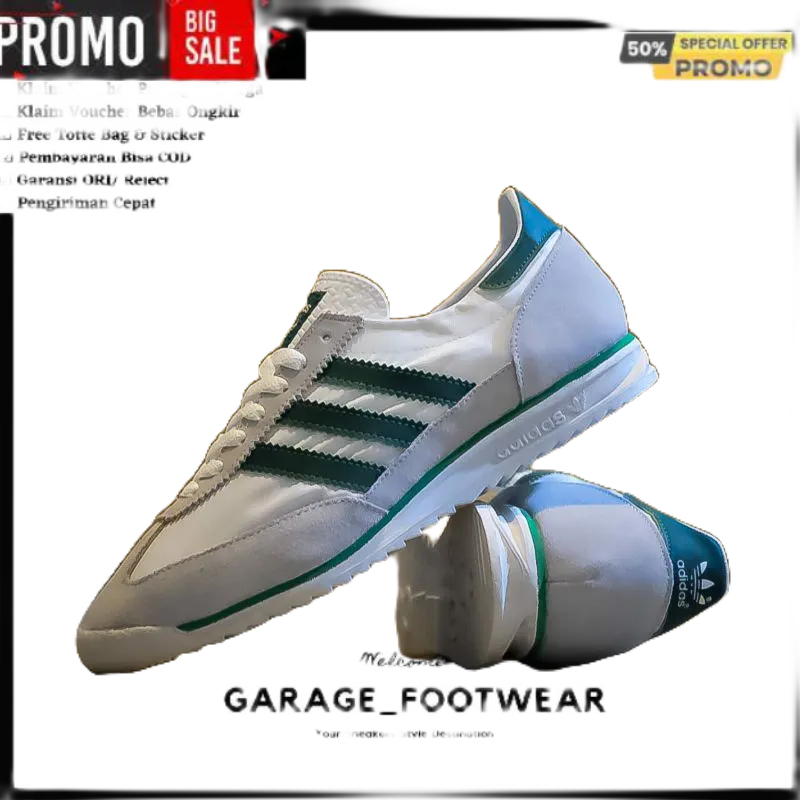 ADIDAS SL 72 WHITE GREEN PREMIUM ORIGINAL