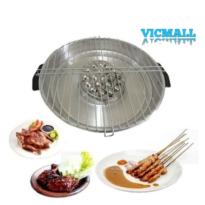 VICMALL - PANCI PEMANGGANG SQUARE GRILL PAN 20CM , 24CM , 28CM/ PANCI PANGGANG GRILL PAN / SQUARE GRILL LIPAT 20CM , 24CM , 28CM/ PANCI PANGGANG LIPAT 20CM , 24CM , 28CM/ BAKAR DAGING SERBAGUNA