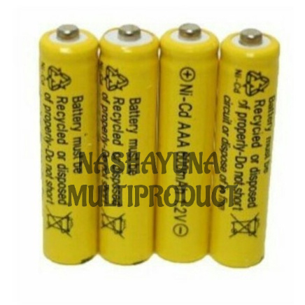 New !!! Batrei Rechargeable AAA Ni-CD 600 mAh 1.2V Bisa Isi Ulang Tahan Lama Berkualitas Terbaik