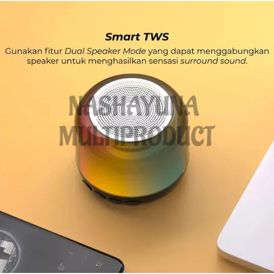 SPEAKER MINI BLUETOOTH S300 DILENGKAPI LED SUARA EXTRA BASS