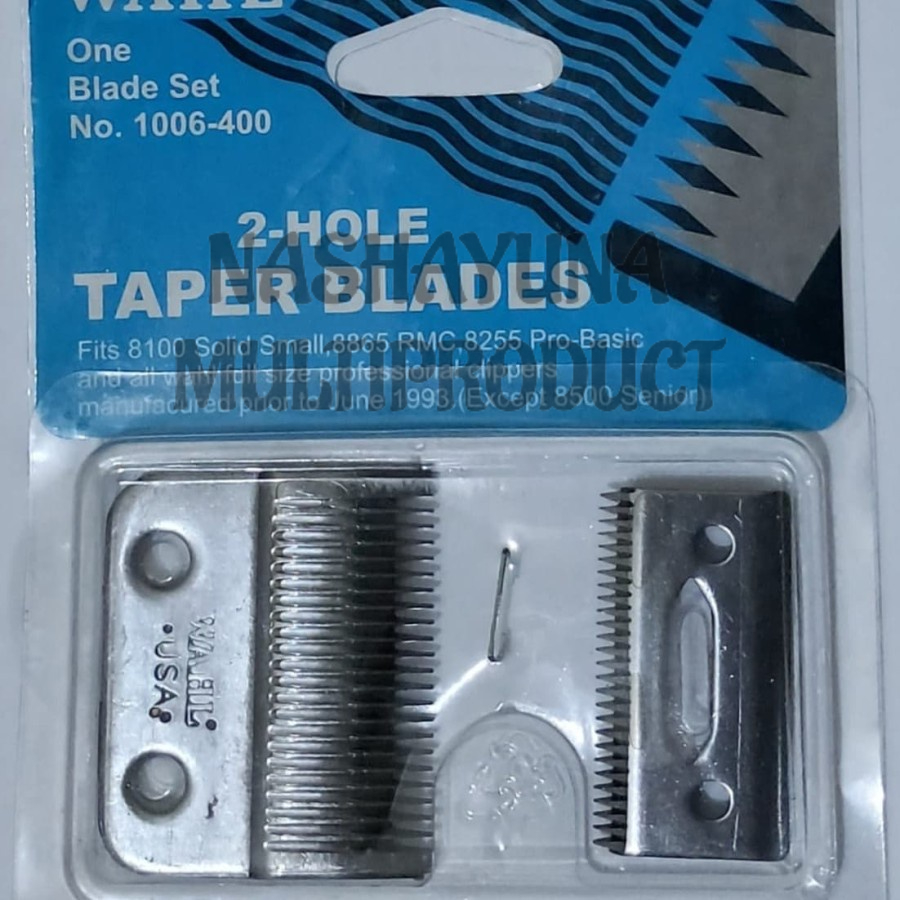 Mata Pisau Cukur WHAEL 2-Hole Taper Blades 2 Lubang Stainless Steel Berkualitas Terbaik