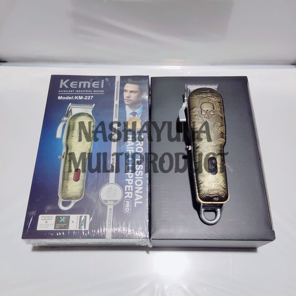 Alat Cukur Rambut Kemei KM-227 Hair Clipper LCD Profesional