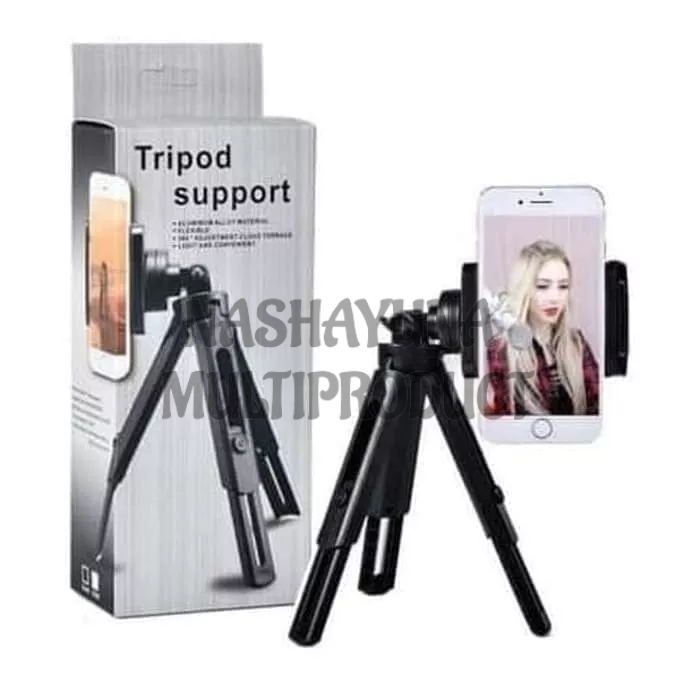 Stand HP Tripod Support Serbaguna Untuk Nonton Drakor Buat Zoom Meeting Atau TikTok Agar Tangan Tidak Pegal