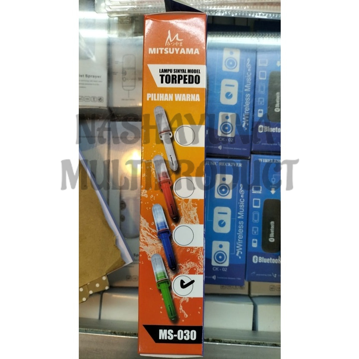 LAMPU TORPEDO 1 &amp; 2WARNA LAMPU NELAYAN MODEL NEW ,PAKAI BATERAI AA - Hijau