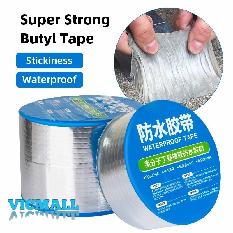 VICMALL - Lakban Aluminium Foil Anti bocor Tape Waterproof Tahan Panas UKURAN 3CMx5M DAN 3CMx3M