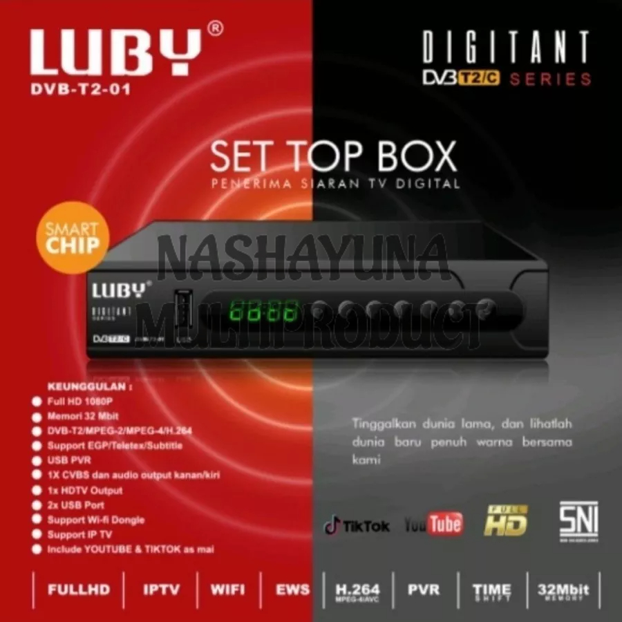 SET TOP BOX TV DIGITAL PREMIUM EDITION LUBY DVB-T2-01 STB