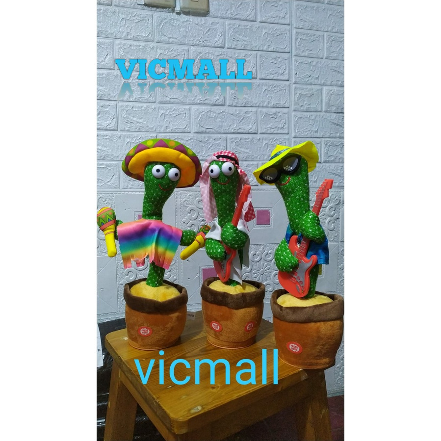 VICMALL - kaktus squid game / BONEKA KAKTUS DANCING MUSIC BICARA / boneka squidgame