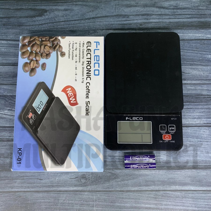 TIMBANGAN DIGITAL/TIMBANGAN DAPUR FLECO KP-01 ELECTRONIC COFFEE SCALE