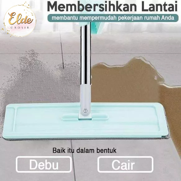 ELDE - Alat Pel Lantai Tarik/Alat Pel Ultra Mop Cleanze Green