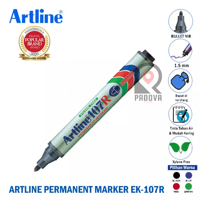 

Spidol Artline EK-107R Permanent Marker